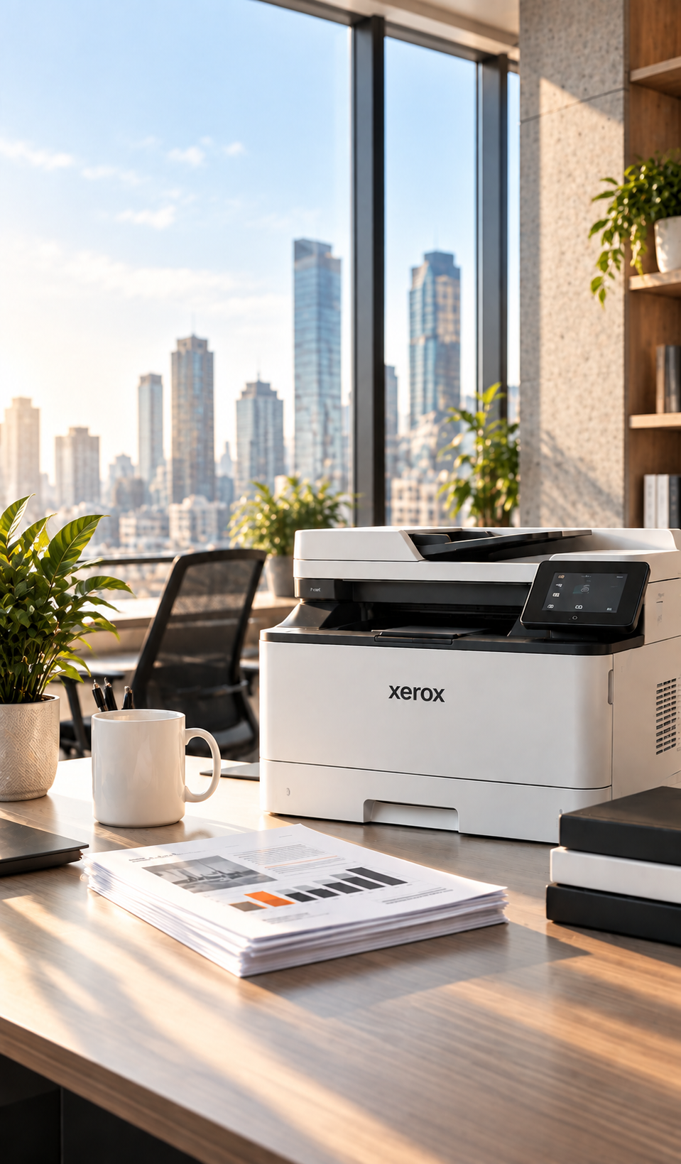 Xerox printer in modern business office